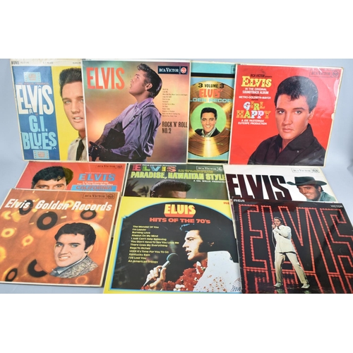 159 - A Collection of Vintage Elvis Presley Singles and LPS