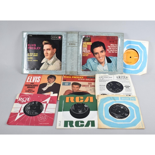 159 - A Collection of Vintage Elvis Presley Singles and LPS