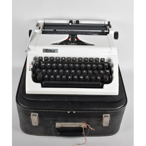 178 - A 1970's Cased Manual Portable Typewriter, Erika