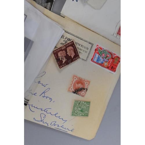 182 - A Collection of Various Loose Stamps, Card Albums, Postcards, etc