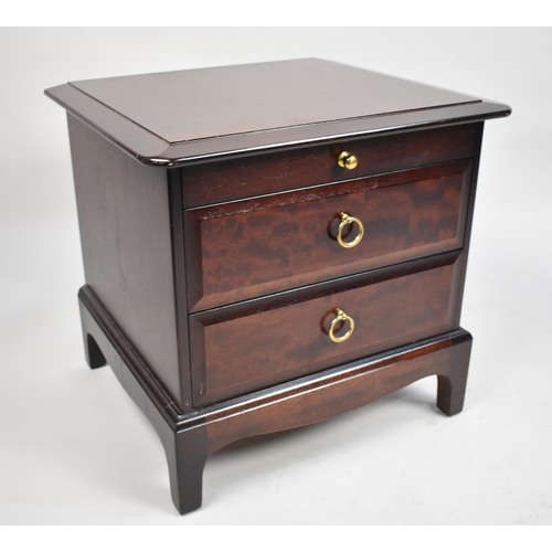 479 - A Stag Mahogany Two Drawer Bedside Chest with Slide, 53cm wide