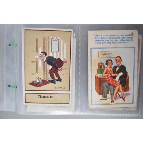 515 - A Collection of 52 Donald McGill Amusing Postcards