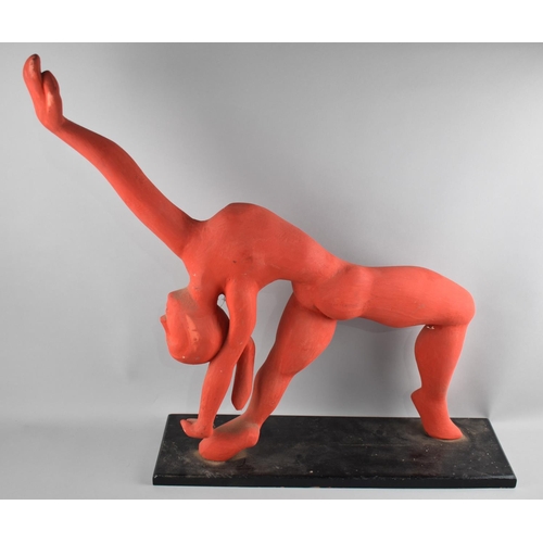 67 - A Modern Art Sculpture of Female Gymnast, 64cms High