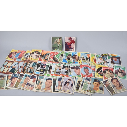 77 - A Large Collection of 1960s American Bubble Gum Cards, Mainly Baseball Players by Topps, America