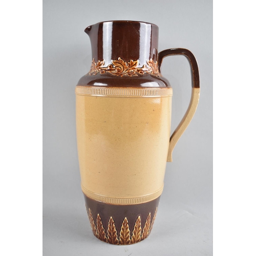 99 - A 1970's Doulton of Lambeth Glazed Stoneware Jug, 27.5cm high