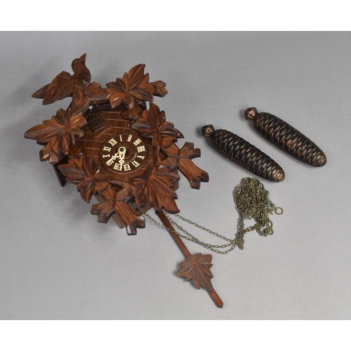 189 - A Late 20th Century Souvenir Black Forest Cuckoo Clock with Two Weights