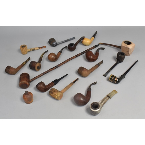 215 - A Collection of Various Vintage Pipes