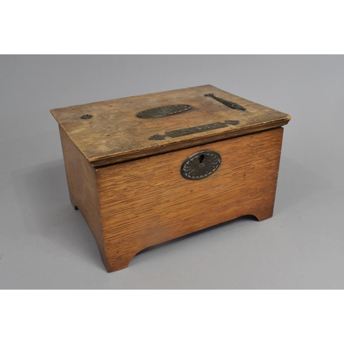 245 - A Vintage Wooden Two Division Cigar Box Together with a Leather Covered Envelope Box (Condition Issu... 