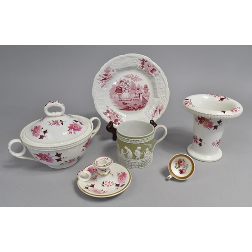 398 - A Collection of Three Pieces of Davenport Porcelain, pattern 376 Circa 1825 with Impressed Makers Ma... 