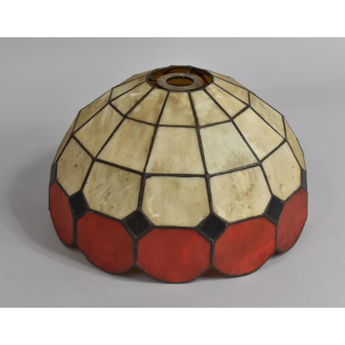 178 - A Modern Reproduction Tiffany Style Light Shade, 29cms Diameter