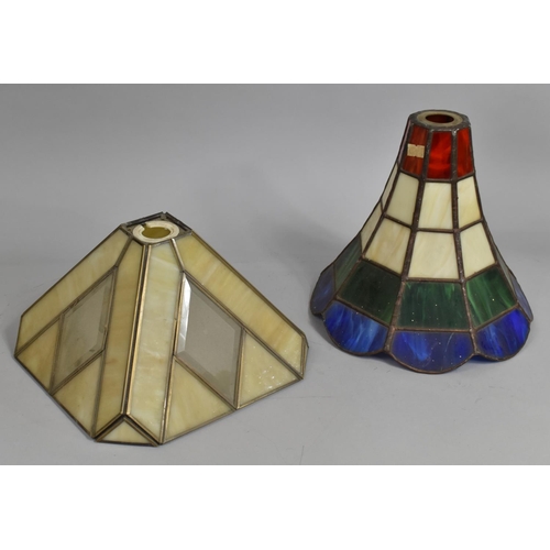 187 - Two Reproduction Tiffany Style Light Shades