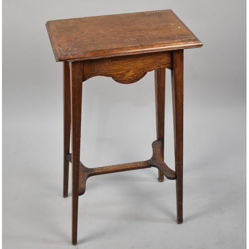 447 - A Small Edwardian Rectangular Side table, 45cms by 28cms