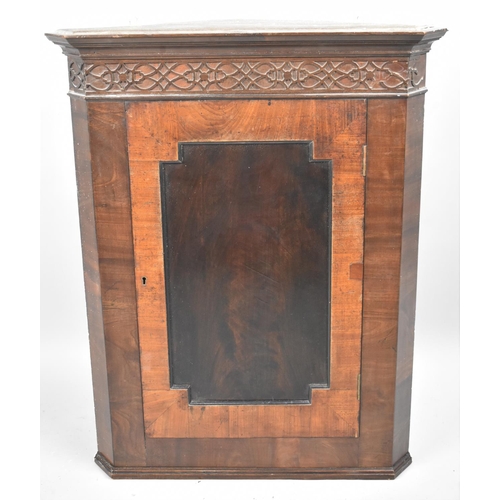 469 - A 19th Century Wall Hanging Corner Cabinet, 66cms Wide