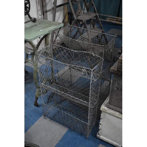 365 - Two Vintage Wire Stores/Vegetables Racks, 46cms Wide