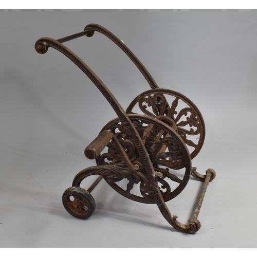 367 - A Cast Iron Hose Reel, 27.5cms High