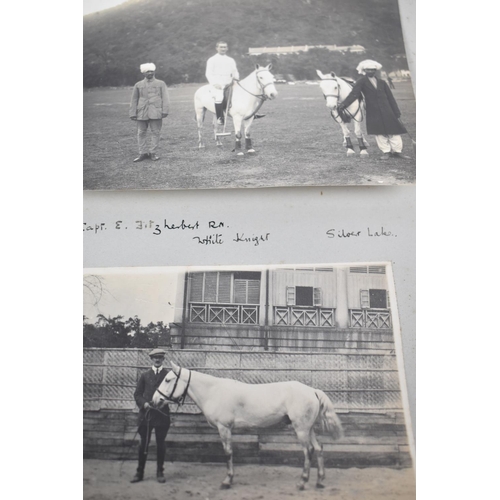 107 - An Album Containing British Army Polo Ponies, India Circa 1908