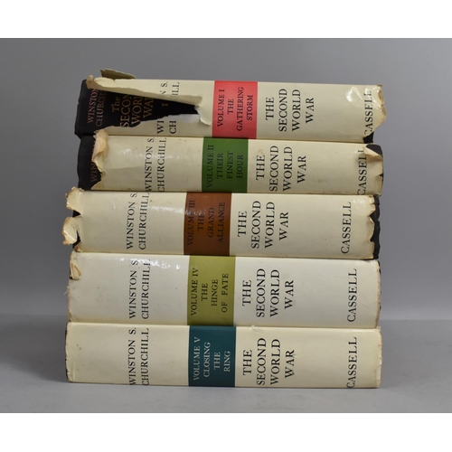 118 - Five Volumes of Churchill's The Second World War, Condition Issues to Dust Jackets