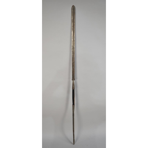 127 - A Late 19th/Early 20th Century African Tribal Wooden and Iron Throwing Spear, Possibly Massai