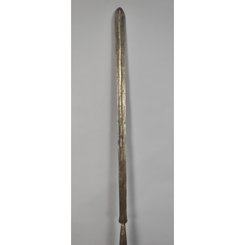 127 - A Late 19th/Early 20th Century African Tribal Wooden and Iron Throwing Spear, Possibly Massai