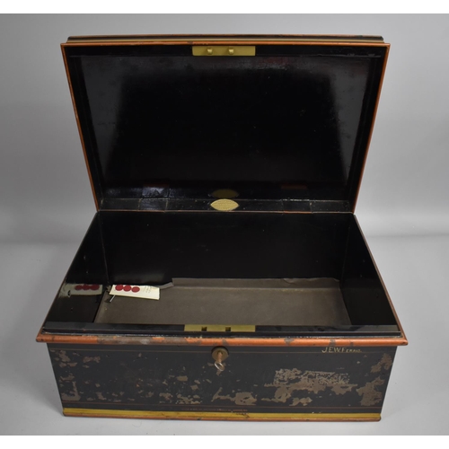 138 - An Early 20th Century Toleware Deedbox by Chubb and Son Ltd, London Inscribed for J.E.W Ferrister co... 