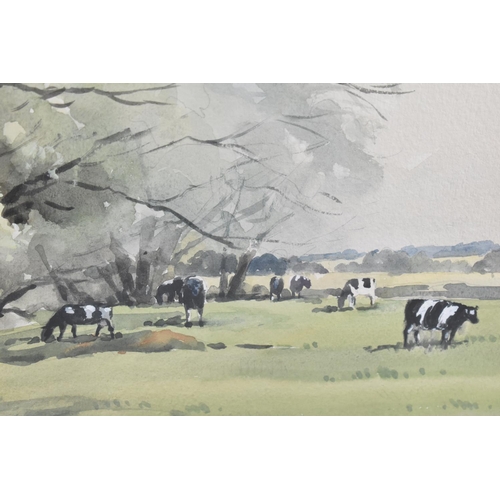 171 - A Framed Watercolour, Cattle Grazing under Tree by John Mellor