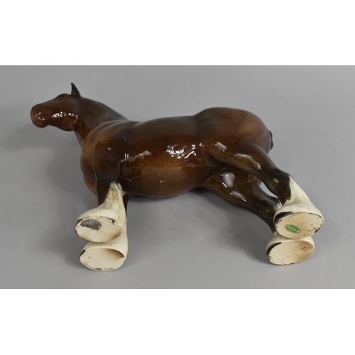 263 - A Large Beswick Horse, Burnham Beauty, Gloss Brown, 27.5cm high