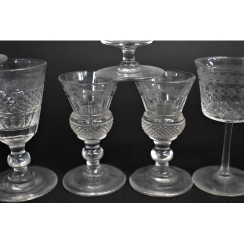 326 - A Collection of Various 19th Century and Later Glass to comprise Custard Glass, Etched Coupe Glasses... 