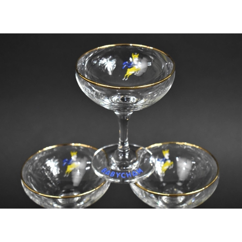 329 - A Set of Six Babycham Glasses