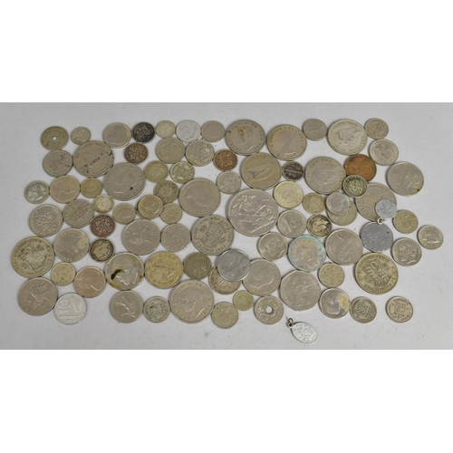 397 - A Collection of Various British and Foreign Silver Coinage to include George VI Half Crown, 1951 Fiv... 