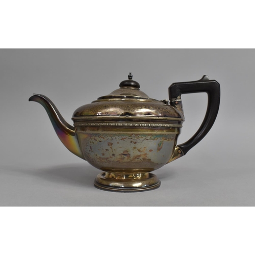 420 - A Silver Teapot, Birmingham Hallmark 1932, 406g, Condition Issues