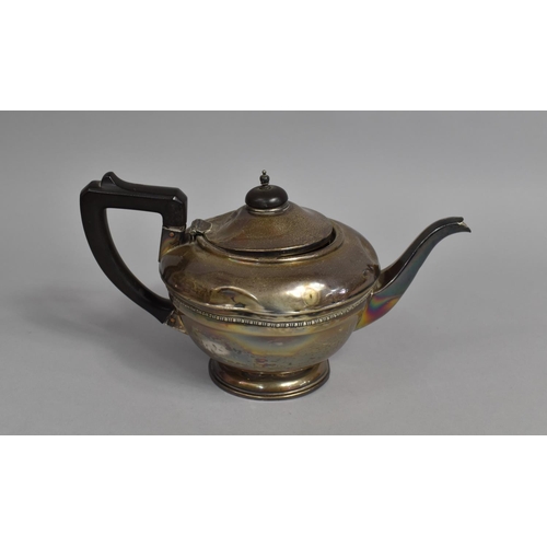 420 - A Silver Teapot, Birmingham Hallmark 1932, 406g, Condition Issues