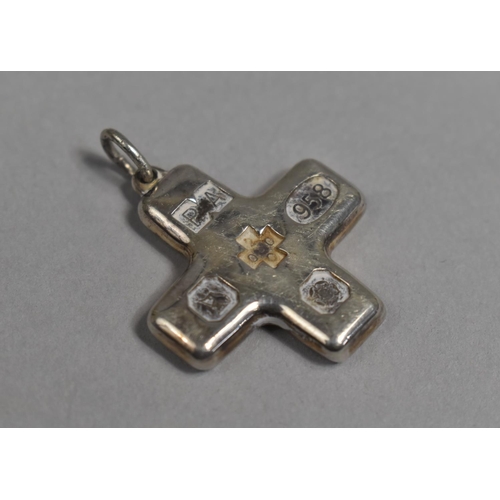 457 - A Silver Cross Ingot for the Millennium Sheffield 2000, 9.4g