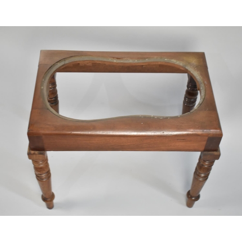 116 - A Late Victorian Mahogany Bidet, 55cm Wide