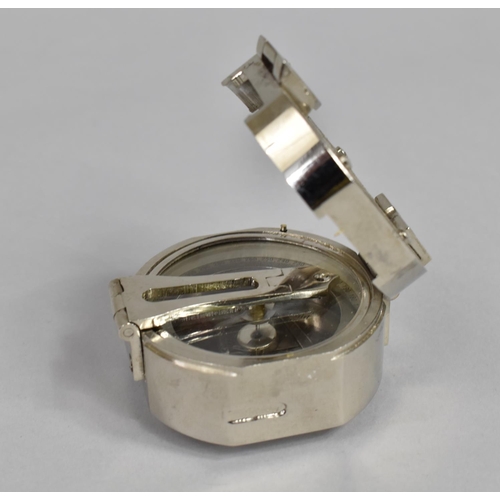 139 - A Reproduction Silver Plated Natural Sine Compass