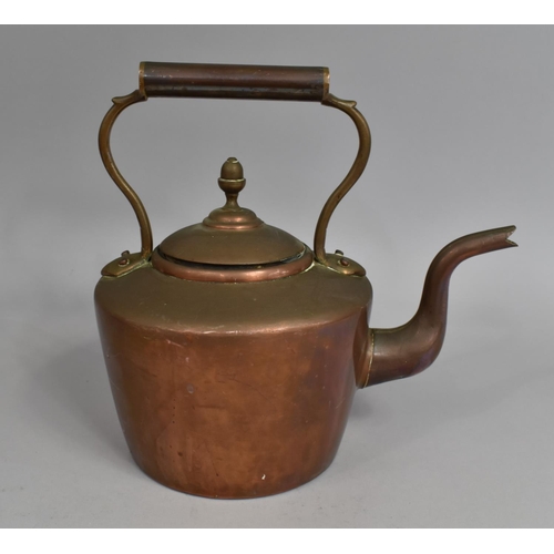 152 - A Vintage Copper Kettle with Acorn Finial, 27cm high