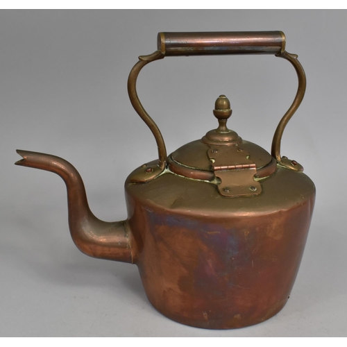 152 - A Vintage Copper Kettle with Acorn Finial, 27cm high