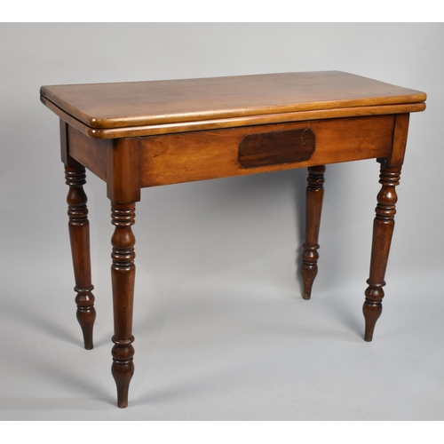 155 - A Late 19th/Early 20th Century Lift and Twist Top Tea Table with Turned Support, 94cm wide