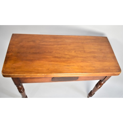 155 - A Late 19th/Early 20th Century Lift and Twist Top Tea Table with Turned Support, 94cm wide