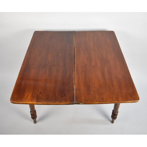 155 - A Late 19th/Early 20th Century Lift and Twist Top Tea Table with Turned Support, 94cm wide