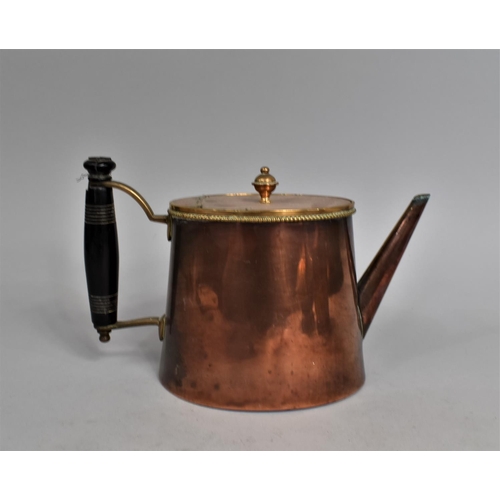 171 - A 19th Century Copper Kettle, the Base Inscribed 1 Gill, 16cm high