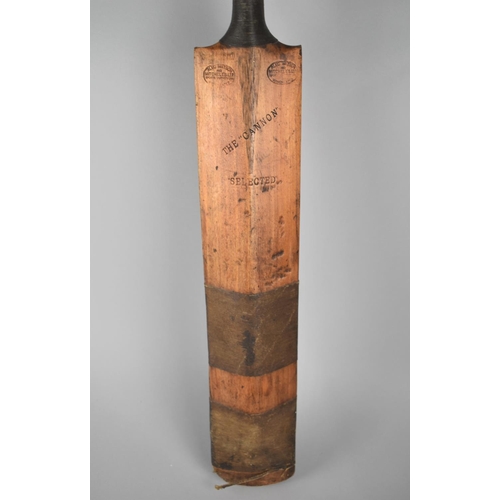 177 - WITHDRAWN. (A Vintage Short Handle Cricket Bat by Gunn & Moore, 