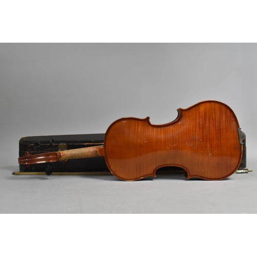 200 - A Late 19th/Early 20th Century Violin Requiring a Little Attention and Restringing Together with Cas... 