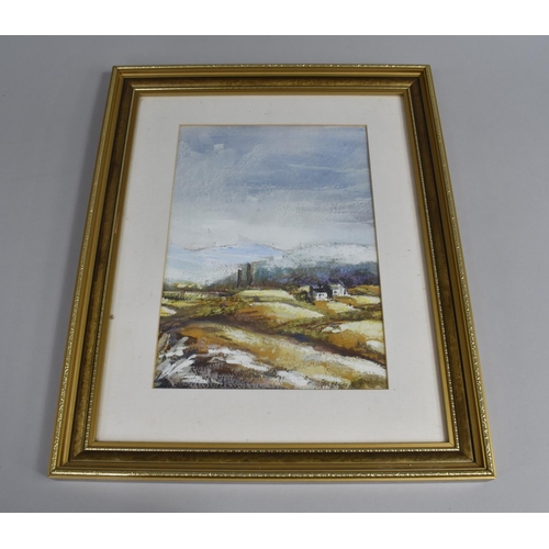 210 - A Framed Continental Landscape, 18.5x26cm