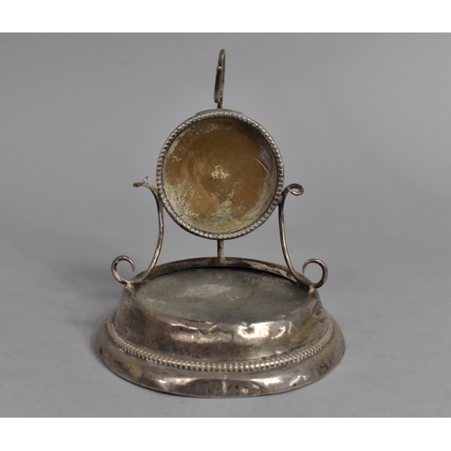 415 - A Silver Pocket Watch Stand, Condition Issues and Hallmark Rubbed, 11.5cm high