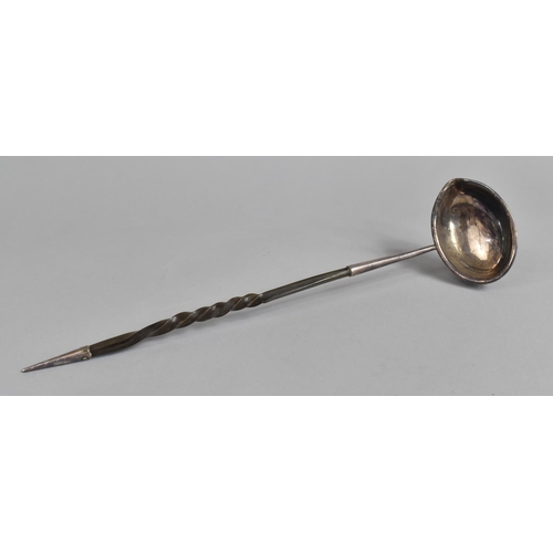 422 - A White Metal and Baleen Handled Toddy Ladle