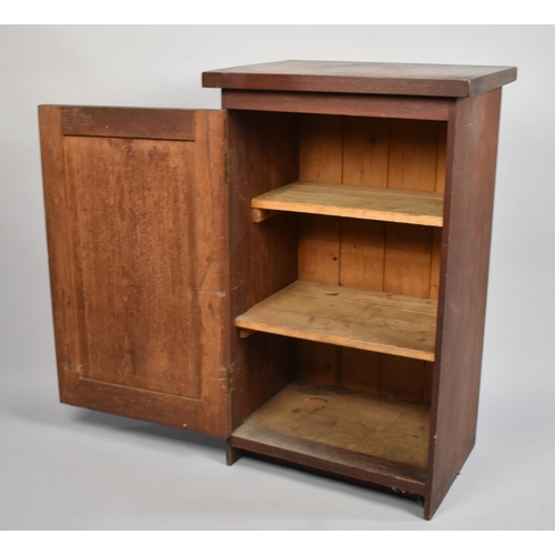 515 - A Late 19th/Early 20th Century Shelved Side Cabinet, 55cm wide