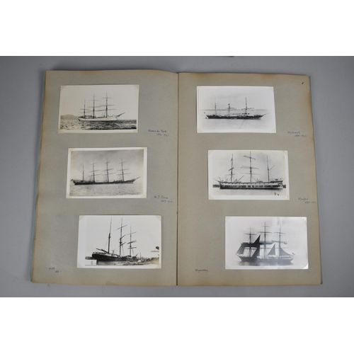 544 - Two Scrap Books Containing Postcards of Tall Ships Together with Reference Books, Approx 172 Cards