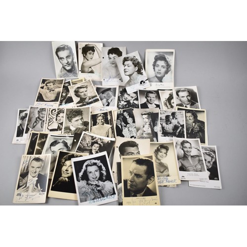 165 - A Collection of 75 Photograph Cards of German Film,Music and Radio Stars, Many Autographed