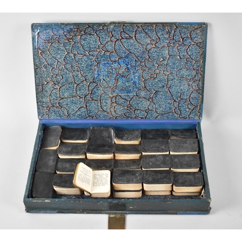 168 - A Vintage Novelty box in the Form of a Ledger Containing Large Quantity of Miniature Books, Shakespe... 