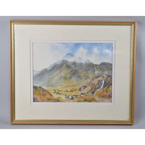 183 - A Framed Watercolour by Richard Haslam, Ben Buie, Mull, 32x24cms